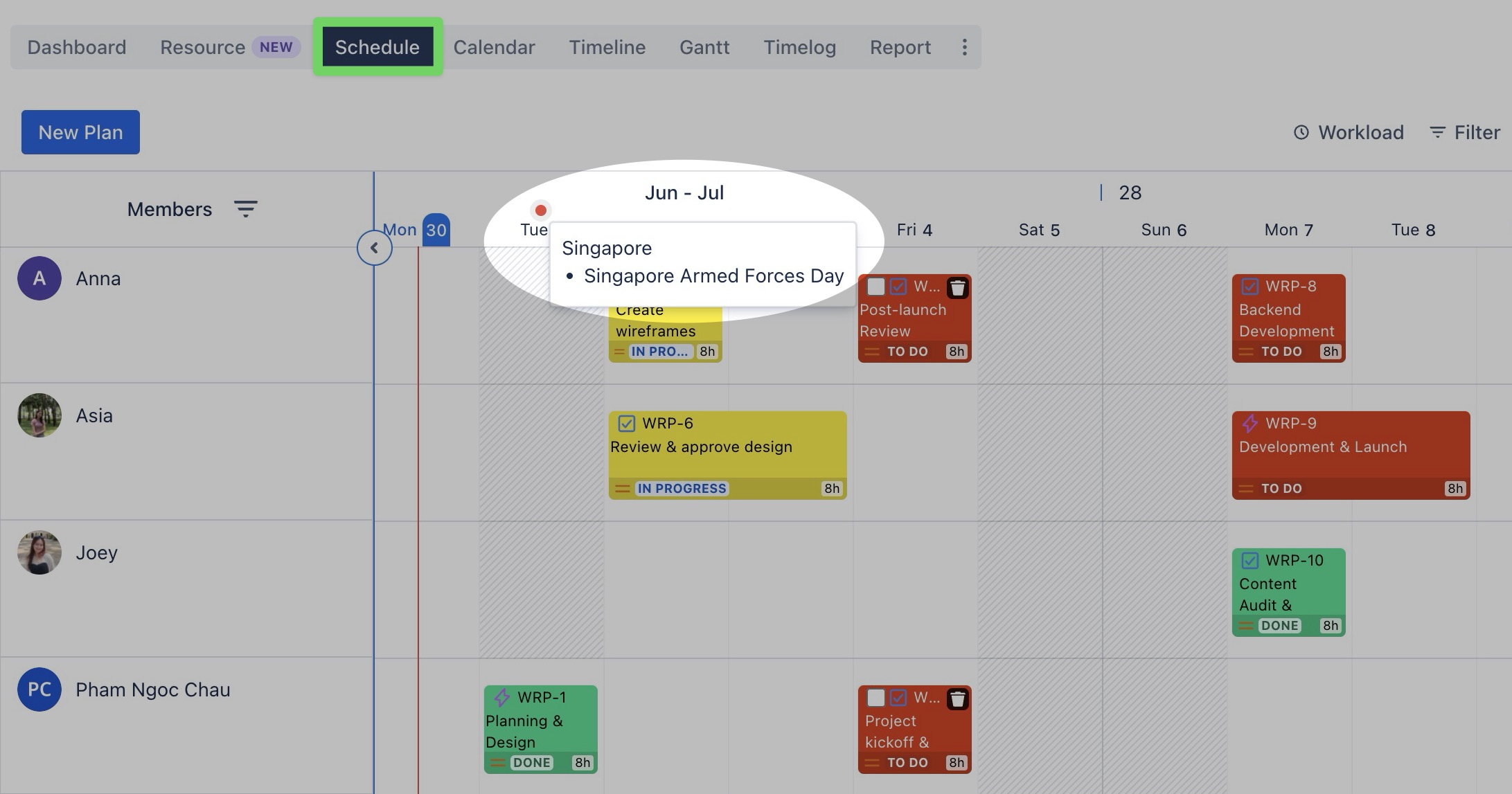 Holiday on Schedule Board.jpg