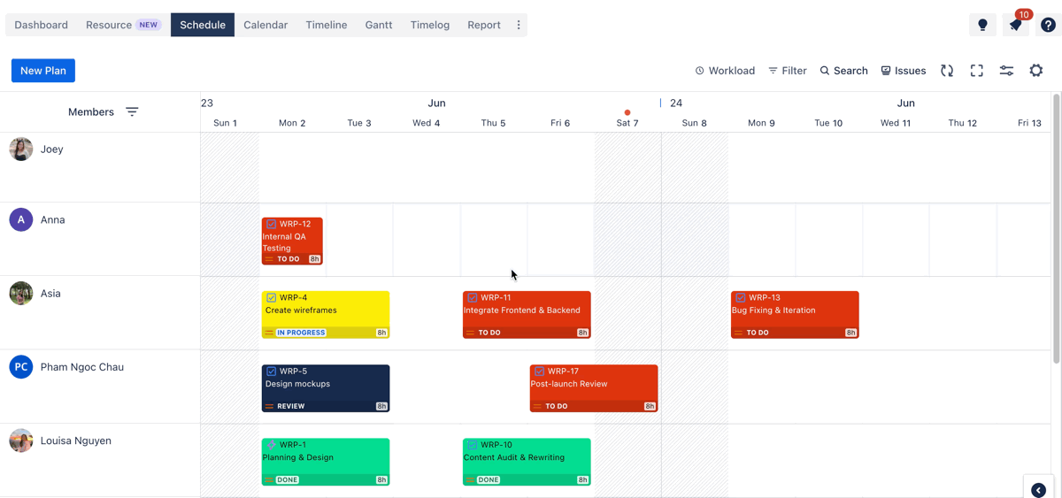Setting a recurring task.gif