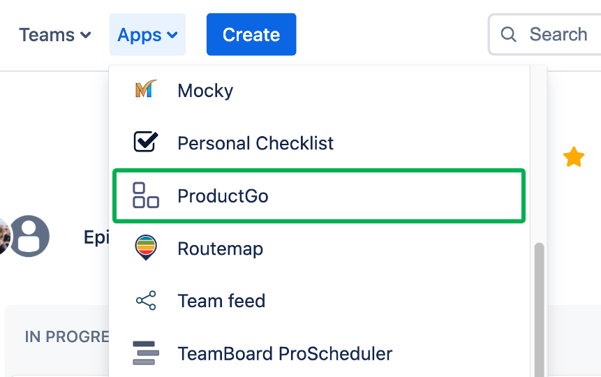 Installation and access productgo