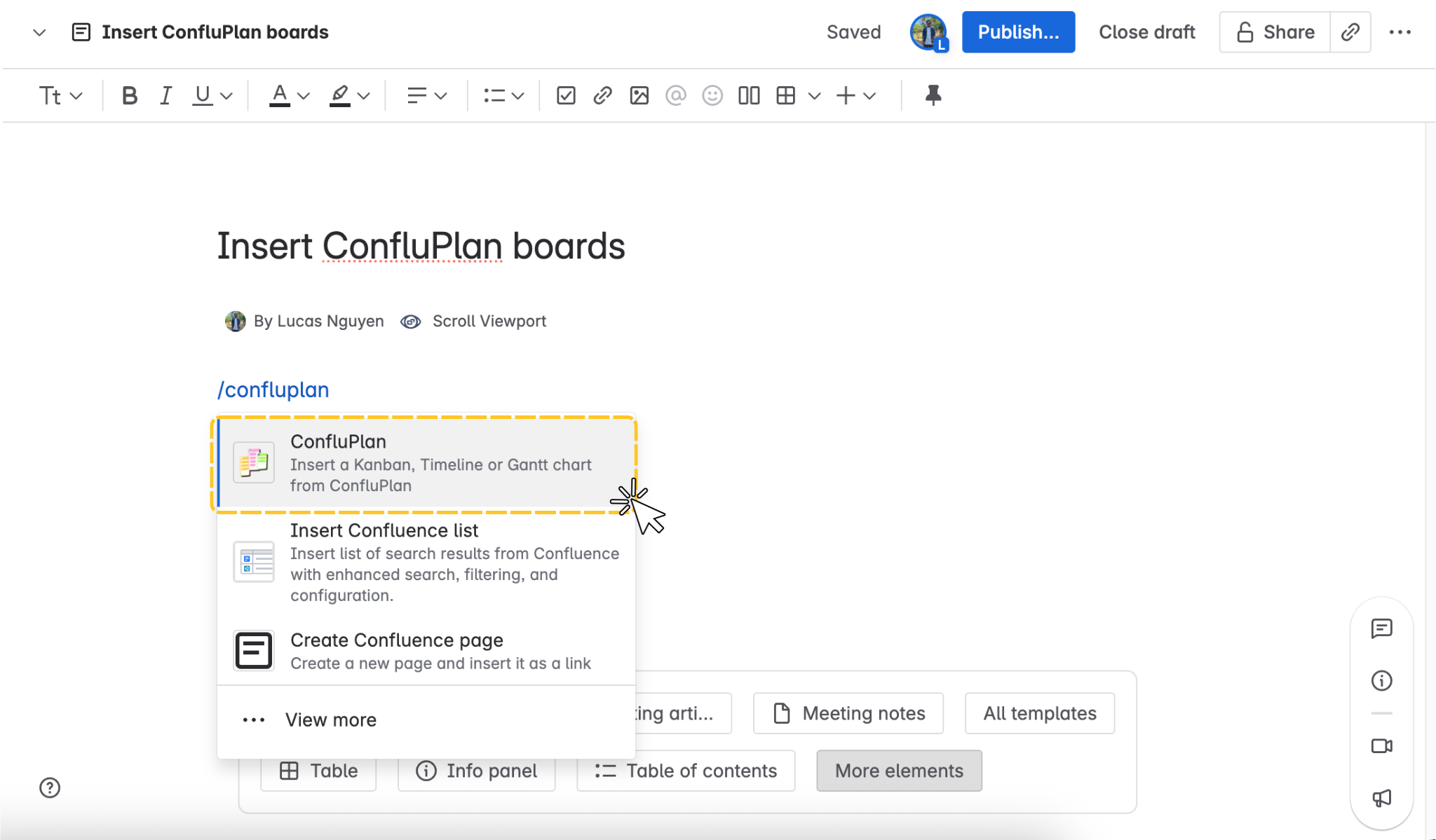 Insert ConfluPlan board to Confluence page.png