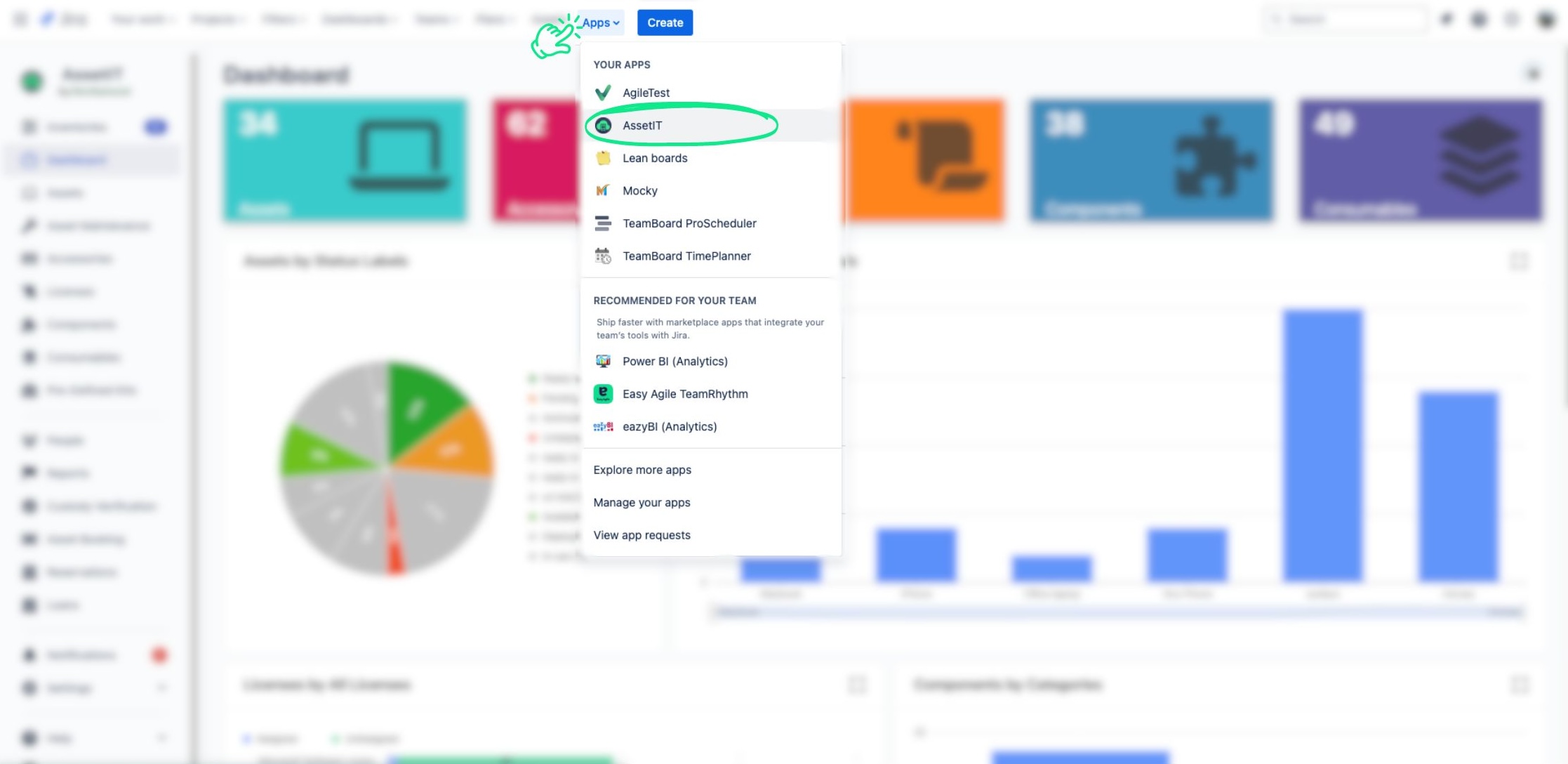 access AssetIT from the Jira menu.jpg