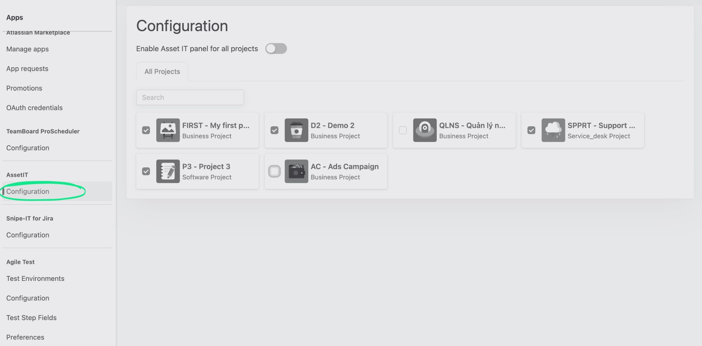 Previous AssetIT Panels configuration - Choosing Projects.jpg