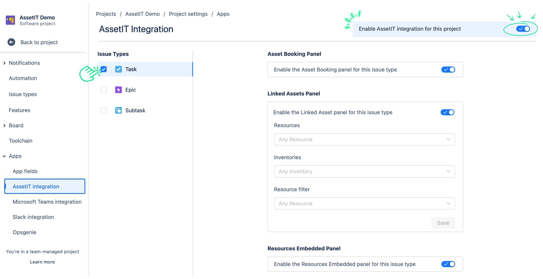 (2) How to congifure the AssetIT integration in Software Projects.jpg