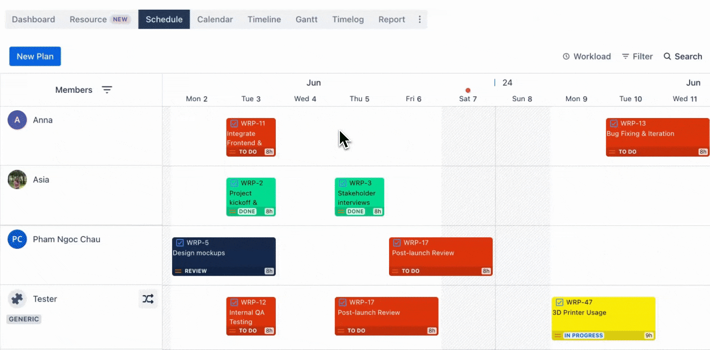 Dragging & Dropping on the board .gif