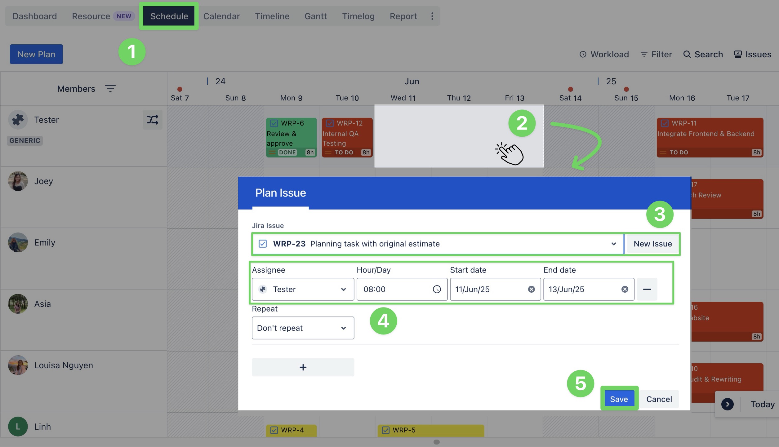Clicking on a date or date range.jpg