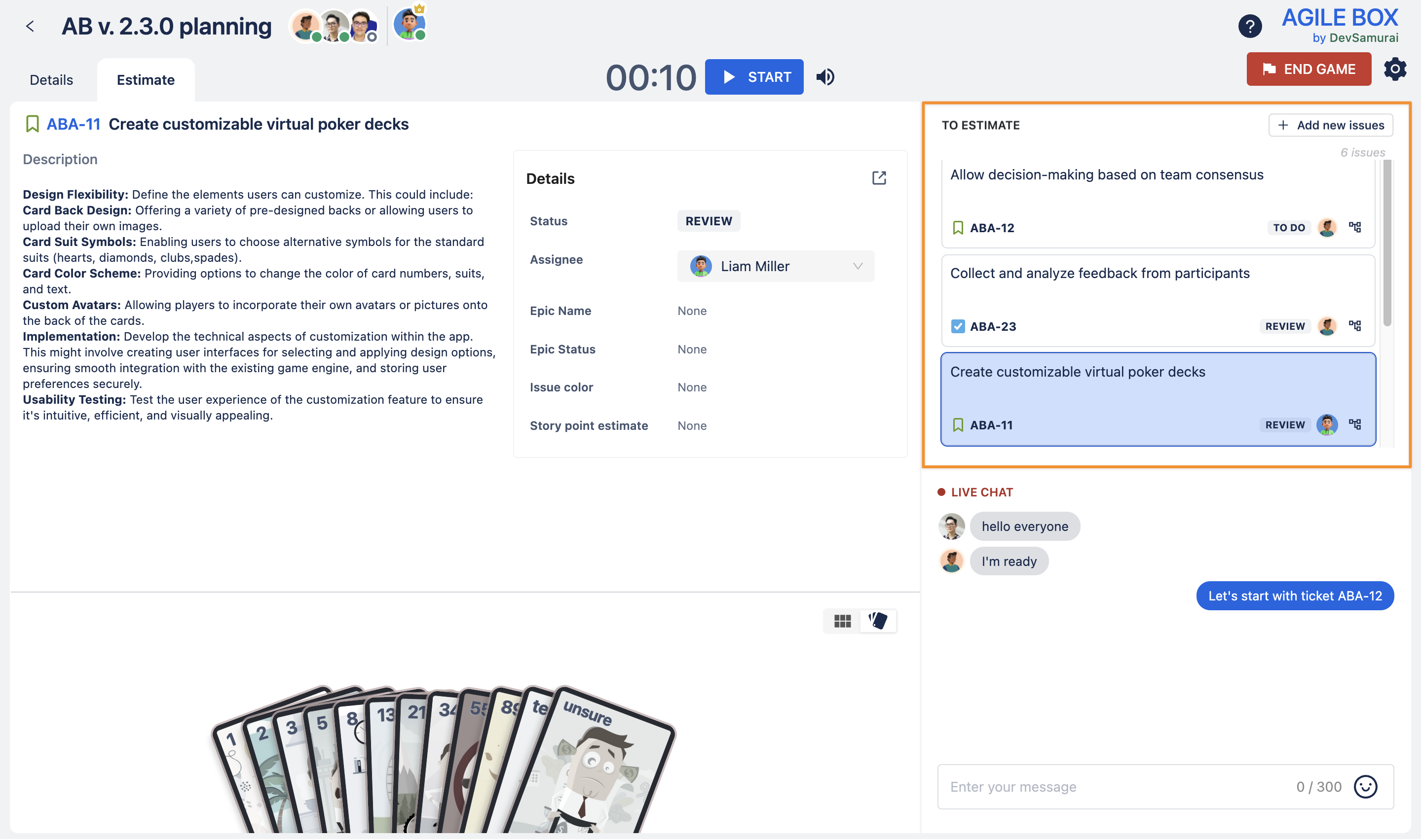 selecting issue to estimate-20260210-073113.png