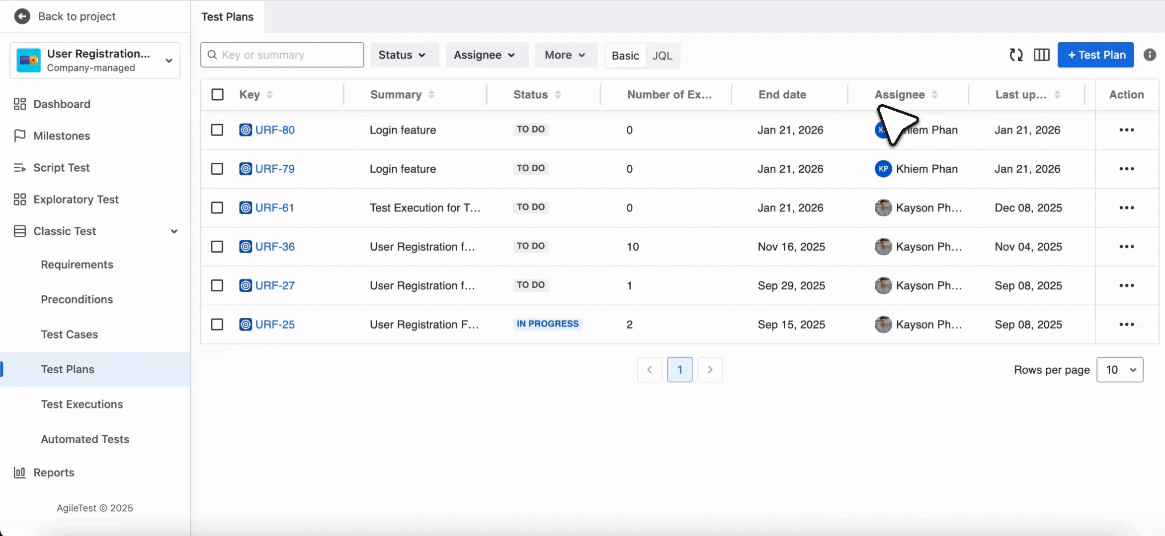 Rearrange Test Plan Column.gif