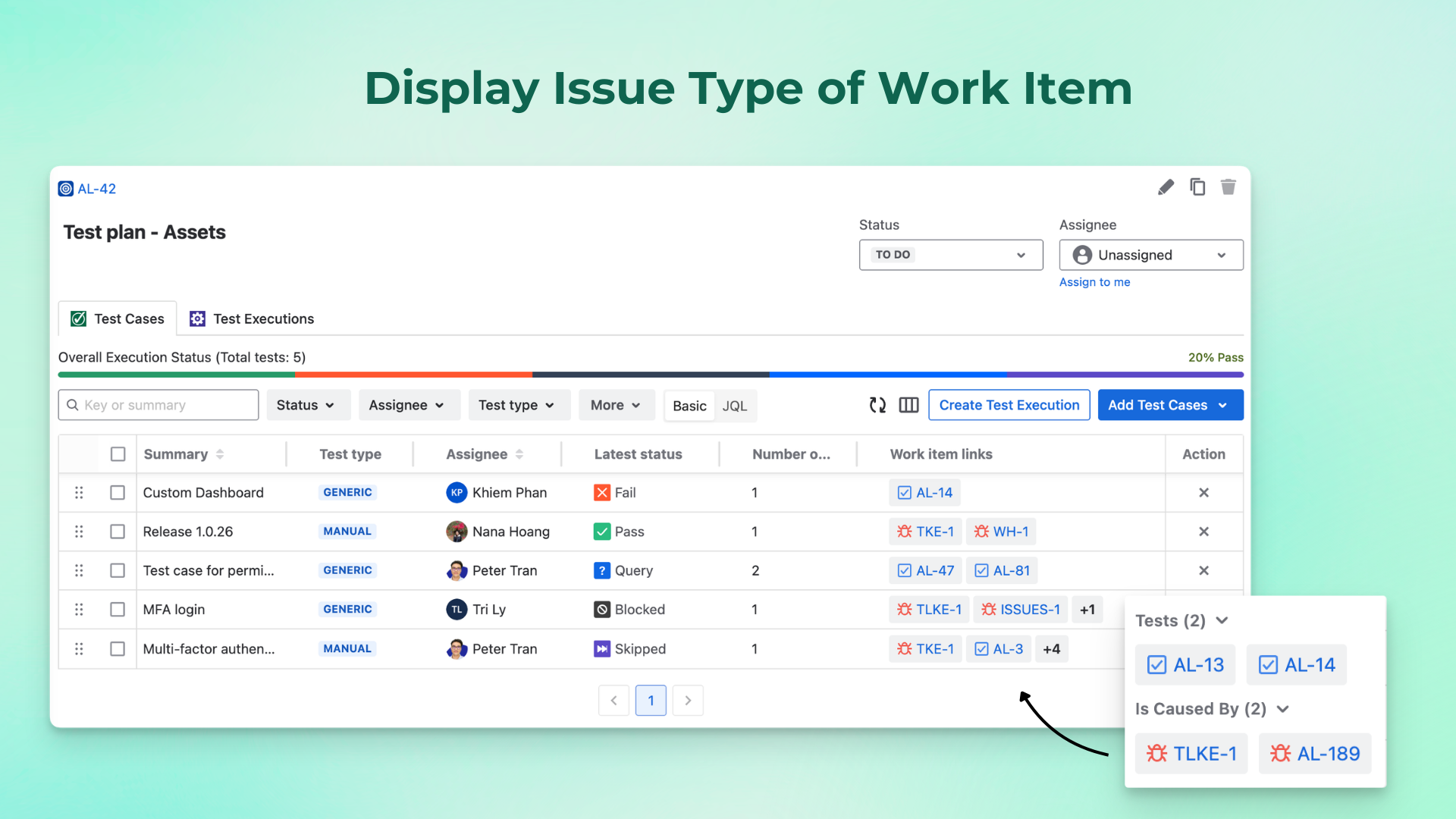 Display Issue Type of Work Item in Test Plan.png