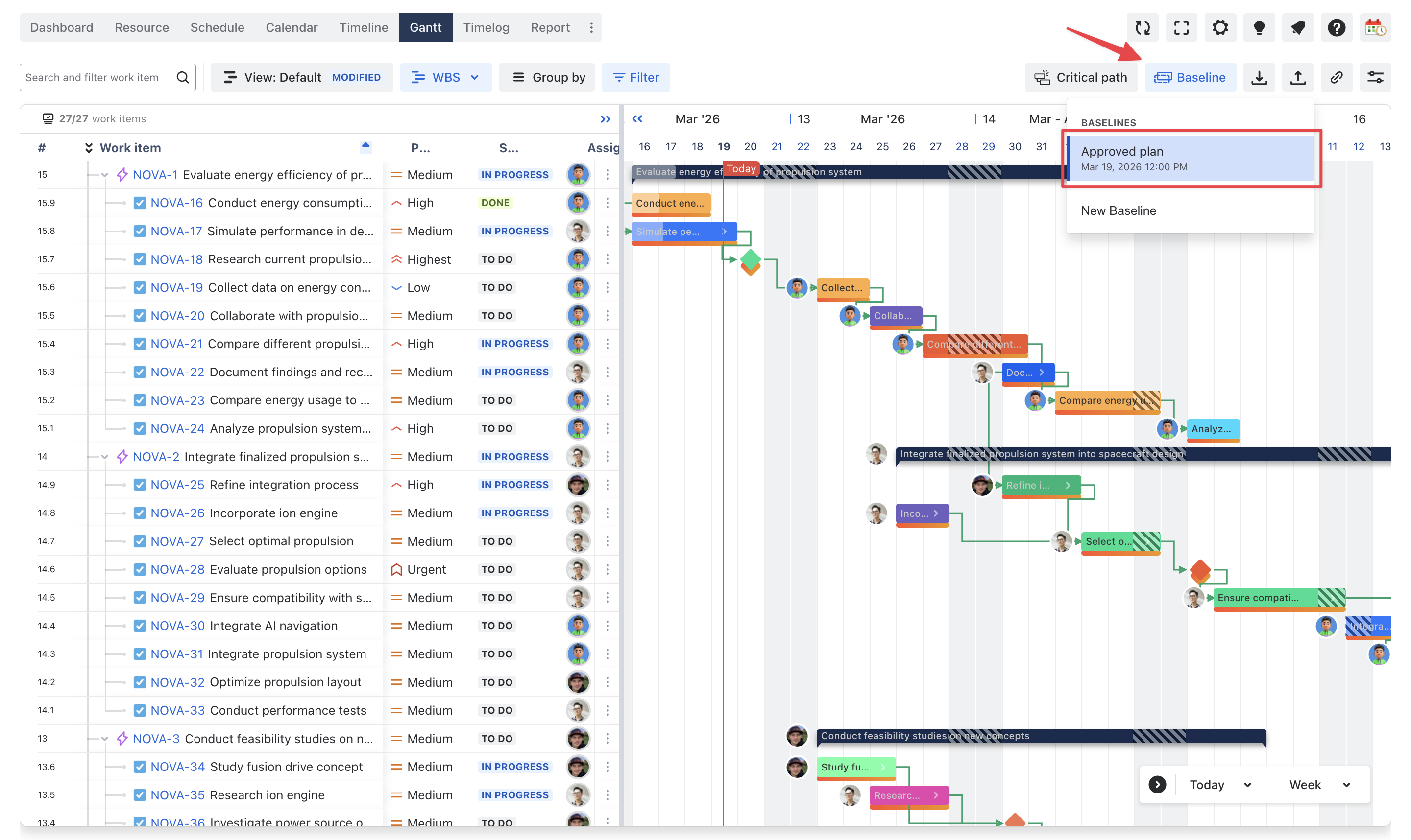 Step 3. Preserve the approved plan with a baseline.png