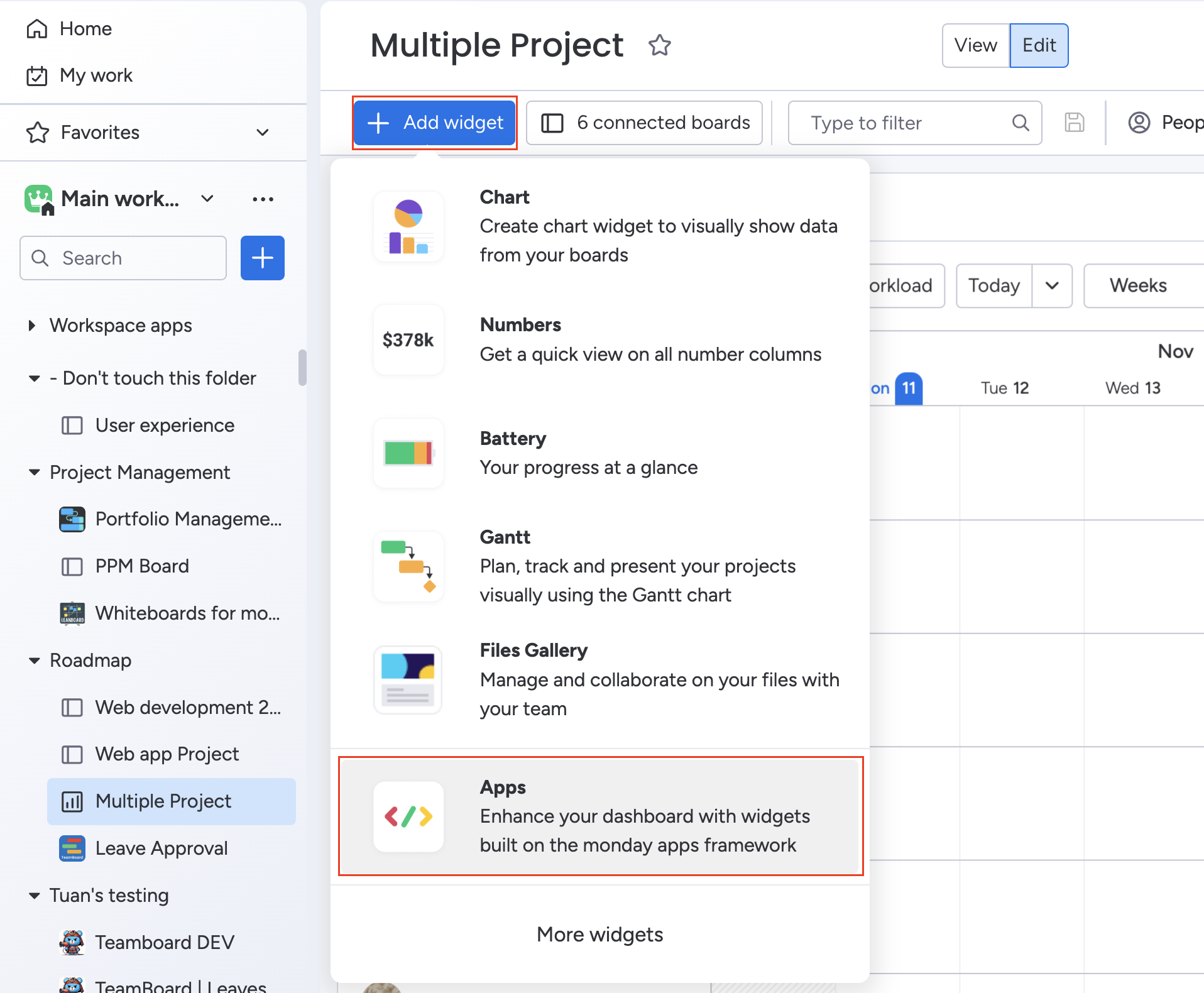 Select “App” from the Widget Options.png